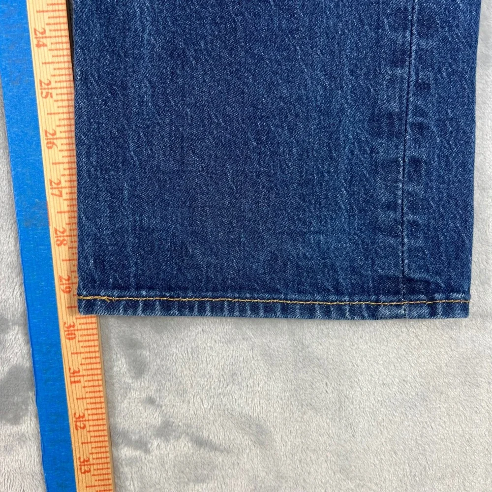 LEVI'S‎ 501 Jeans Mens 36x32 Button Fly Straight Leg Blue Denim Casual Stained